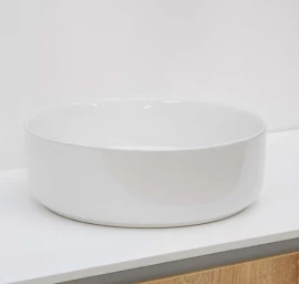 Pastatomas praustuvas RIHO Lagoon Round 34,6x11,4 baltas W032001105