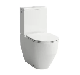Pastatomas unitazas Laufen PRO Rimless su bakeliu ir soft close dangčiu, baltas