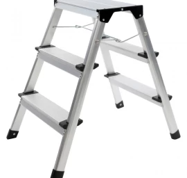 Pastatomos aliuminės kopėčios KS TOOLS