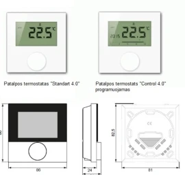 Termostatai grindiniam šildymui (laidiniai termostatai)