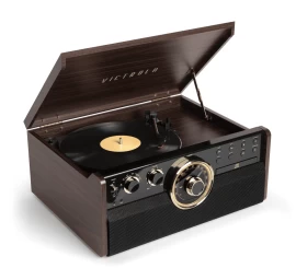 Patefonas victrola 6-in-1 music center VTA-270B ESP (Ekspozicinė prekė)