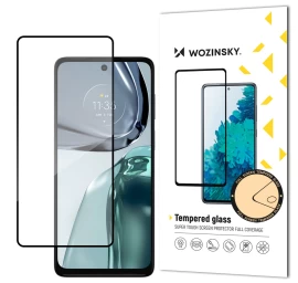 Patvarus 9h Grūdintas Stiklas Visam motorola Moto G62 Ekranui Su case Friendly Rėmeliu, Juodas