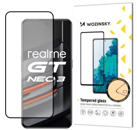 Patvarus 9h Grūdintas Stiklas Visam realme Gt Neo 3 Ekranui Su case Friendly Rėmeliu, Juodas Patvarus 9h Grūdintas Stiklas Visam realme Gt Neo 3 Ekranui Su case Friendly Rėmeliu, Juodas
