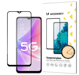 Patvarus 9h Viso Ekrano Grūdintas Stiklas Realme Narzo 50 Su case Friendly Rėmeliu Juodas