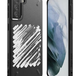 Patvarus Dėklas Galaxy S21+ 5g Onyx Design Paint Black
