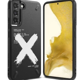Patvarus Dėklas Galaxy S22+ Onyx Design X Juodas