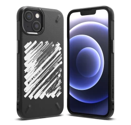 Patvarus Dėklas Iphone 13 Mini Onyx Design Paint Black