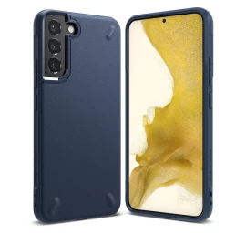 Patvarus Lankstus Dėklas Galaxy S22+ Onyx Tamsiai Mėlynas