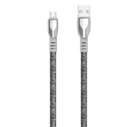 Patvarus Pintas Usb - Micro Usb 5a 1 M Pilkos Spalvos Kabelis