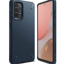 Patvarus Sustiprintas Galaxy A72 Onyx Tamsiai Mėlynos Spalvos Dėklas