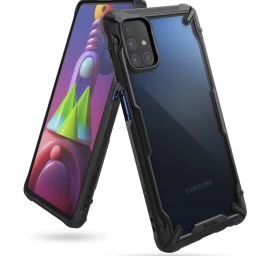 Patvarus Sustiprintas Galaxy M51 Fusion X Telefono Dėklas, Juodos Spalvos