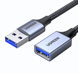 Patvarus Usb 3.0 5gb/s Kabelio Ilgintuvas 1 M Pilkos Spalvos