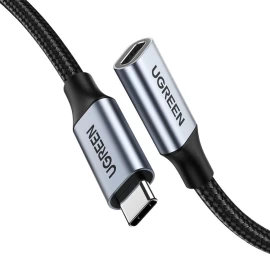 Patvarus Usb-c 3.1 10gb/s Kabelio Ilgintuvas 1 M Pilkos Spalvos