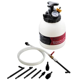 Pavarų dėžės tepalo užpildymo įrenginys 3l su ATF adapterių rink.