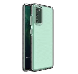 Pavasarinis Gelinis Dėklas Su Spalvotu Rėmeliu, Skirtas Samsung Galaxy A02s Eu Black
