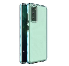 Pavasarinis Gelinis Dėklas Su Spalvotu Rėmeliu, Skirtas samsung Galaxy A72 4g Light Blue