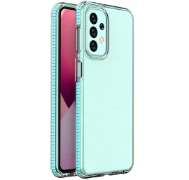 Pavasarinis Silikoninis Dėklas Su šviesiai Mėlynu Rėmeliu, Skirtas samsung Galaxy A23