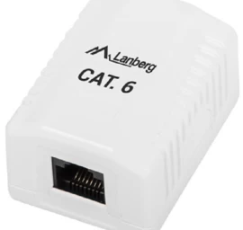 Paviršinio Montavimo Lizdas 1x Rj45 Cat.6 Baltas