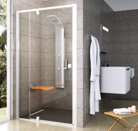 PDOP2-100 balta/balta+stiklas Transparent