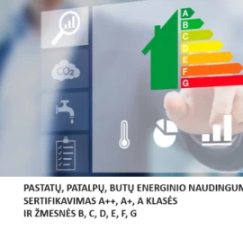 PASTATO ENERGINIO NAUDINGUMO SERTIFIKAVIMAS