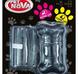 PET NOVA higieniniai maišeliai su juodu dėklu, WDISPENSER-BL