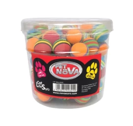 PET NOVA spalvoti kamuoliukai ~70vnt, CAT-BALLSMIX