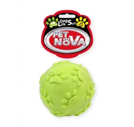 PET NOVA TPR kamuoliukas su garsu 6cm 3vnt, SOUNDBALL-YL