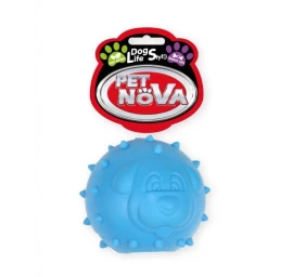 PET NOVA TPR kamuolys skanėstams 6.5cm 3vnt, SNACKBALLDOG-BL