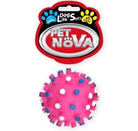 PET NOVA žaislas cypiantis spygliuotas kamuolys 7cm 2vnt, VIN-DENTBALL-S