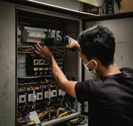 Elektros matavimai ir rangovo aktas