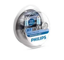 Philips lemputės White Vision Ultra, +60% H7, 55W, DUO 12972WVUSM