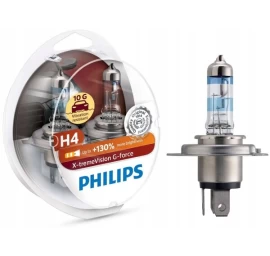 Philips lemputės X-Treme Vision G-Force +130%, H4, 60/55W, DUO 12
