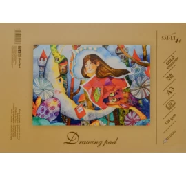 Piešimo sąsiuvinis SMLT, A3, 120 g, klijuotas, (20) 0708-203