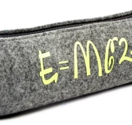 Pieštukinė Tuba E=mc2 Geltonas Veltinis