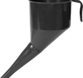 Piltuvėlis lenktas juodas | 130 mm | su filtru (83016)