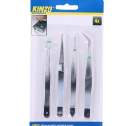 Pincetas 4 Vnt. Kinzo