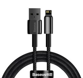 Pintas iphone Usb - lightning Laidas 1 M - Visas Juodas