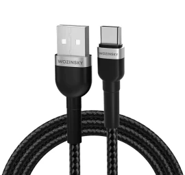 Pintas Kabelis Usb-a - Usb-c 2.4a 2 M Juodas