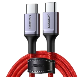 Pintas Kabelis Usb-c - Usb-c 2.0 3a Raudonas