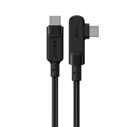 Pintas Kampinis Kabelis Usb-c 100w 20v 5a 2 M Juodas