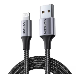 Pintas Usb-a - Iphone Lightning Mfi 1,5 M Ilgio Kabelis - Juodas