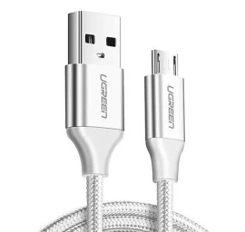 Pintas Usb-a - Micro Usb 2.4a 1 M Kabelis - Baltas