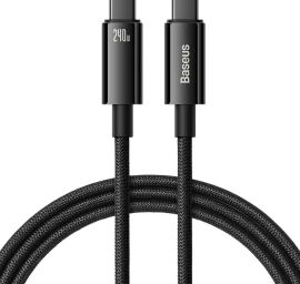 Pintas Usb-c Kabelis 480mbps 240w Tungsten Gold 3 M Juodas