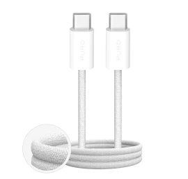 Pintas Usb-c Kabelis Fabrik 4 100w 2 M - Baltas