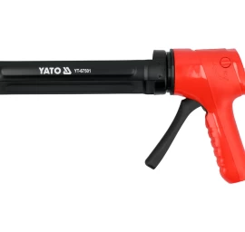 Pistoletas silikonui su srauto stabdymo vožtuvu 230 mm | 300 ml (YT-67501)