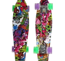 Plastikinė Riedlentė 22 Colių Enero Graffiti Led 1030852