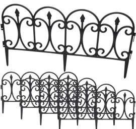 Plastikinė Tvora Black 59x33cm 4 Paneliai Kinzo