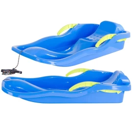 Plastikinės Rogutės Su Stabdžiais Race Blue