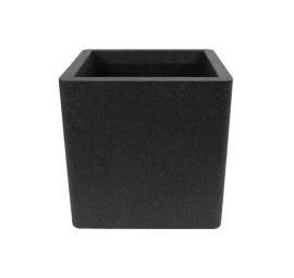 Plastikinis vazonas IQ Cube, 32x32x32cm  juoda sp.