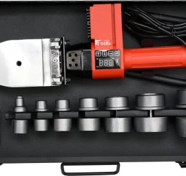 Plastikinių vamzdžių (PVC) suvirinimo aparatas 0-300C | Led ekranas | su rinkiniu (YT-82250)